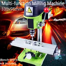 Мини презиционная фрезерная зачистная машина Рабочий стол многофункциональная дрель винтовые тиски стол