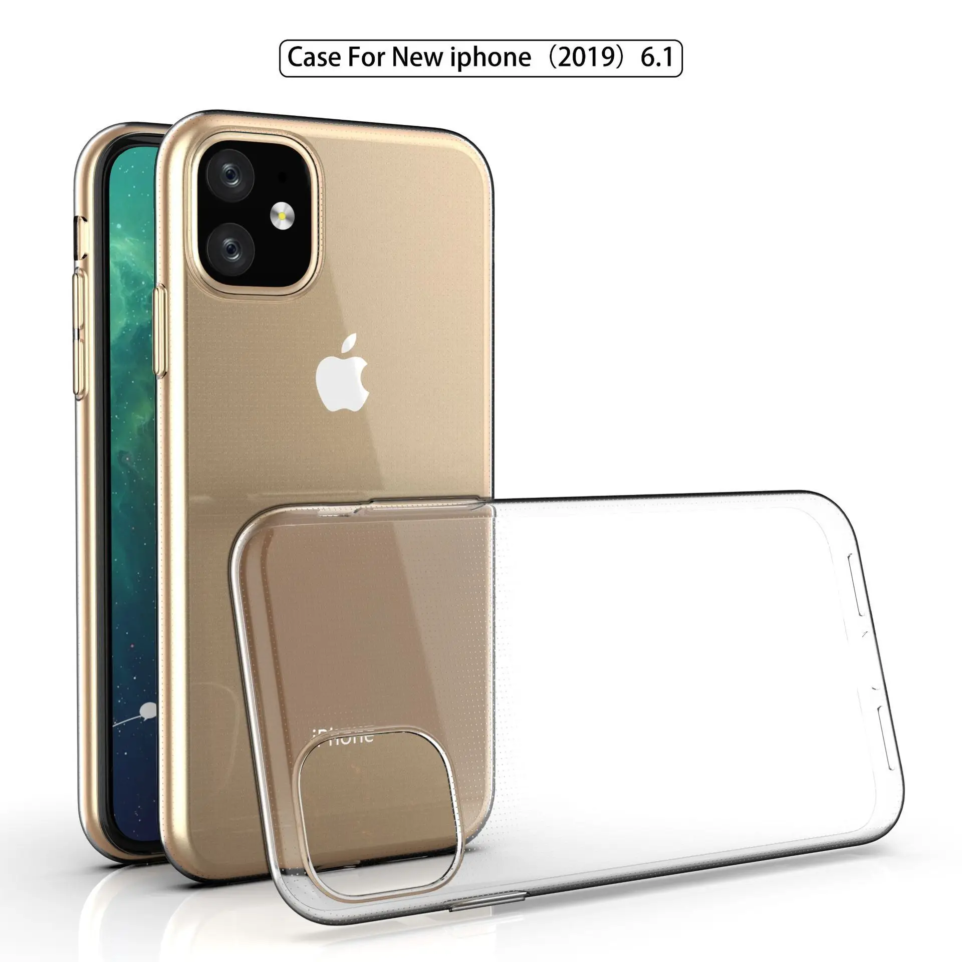 

Ultra-thin transparent Soft TPU case For Apple iphone 11 2019 slim Protective back cover for iphone 11 max 11pro shell