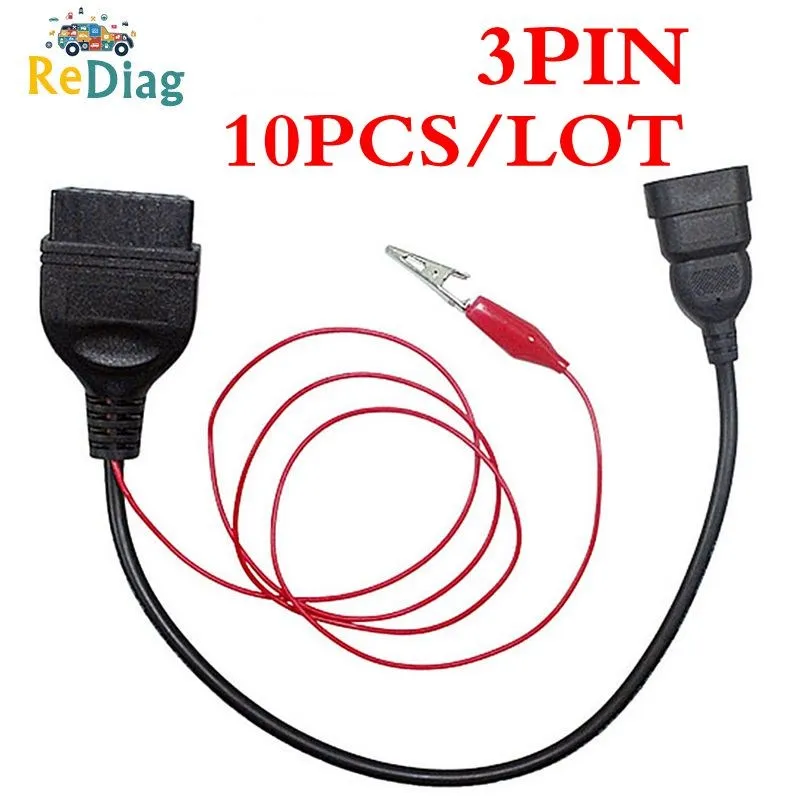 

10Pcs/Lot OBD2 Diagnostic Cable For Fiat 3 Pin OBD Connector For Lancia Fiat 3Pin to 16Pin For Fiat Cars Diagnostic Adapter