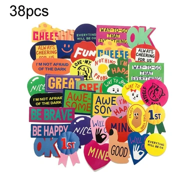 

38pcs/pack Halloween Series Decorative Waterproof Stickers for Laptop Tablet Car
