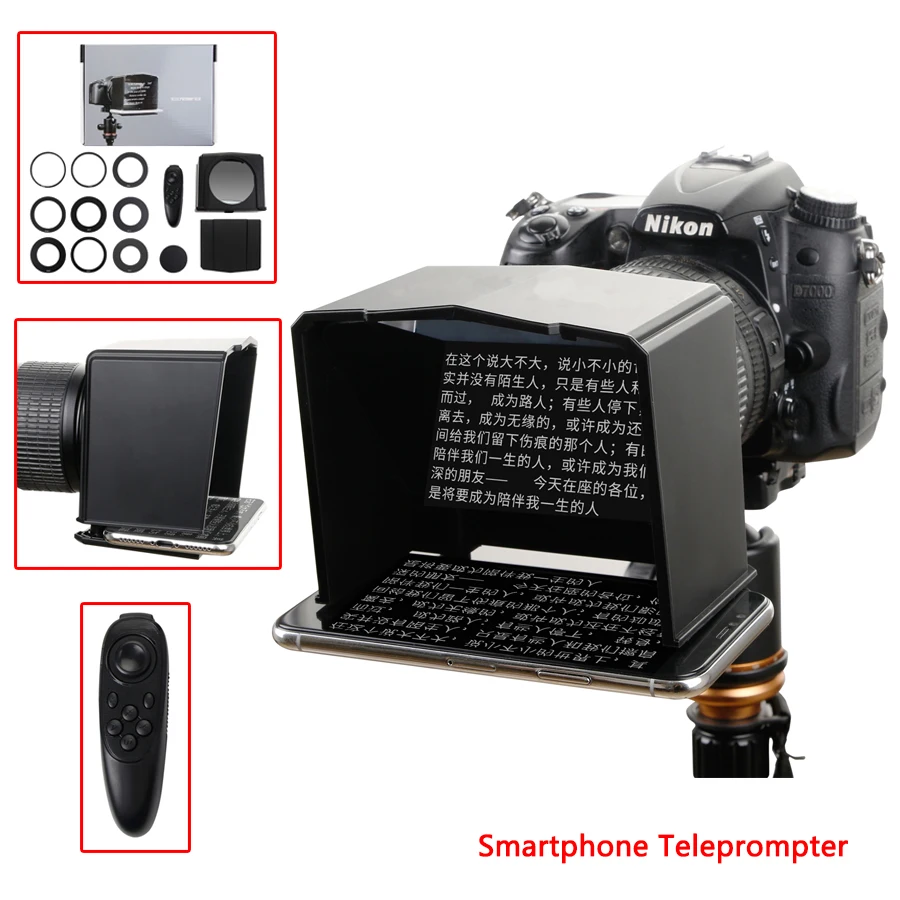 Телесуфлер для Xiaomi iPhone Samsung Huawei телефон Sony Canon Nikon DSLR камера видео интервью
