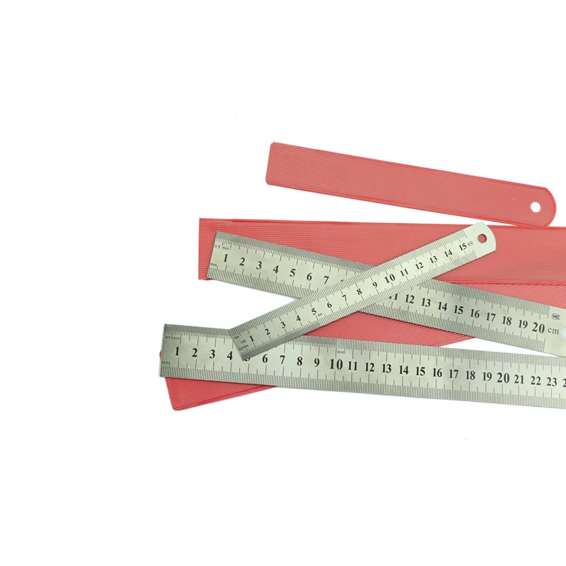 SWORDFISH Stainless Steel Straight Ruler Metal Ruler 15/20/30cm Double