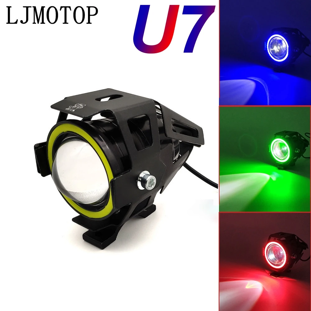 

125W Motorcycle Headlight 3000LM Low Beam Flash U7 light LED auxiliary For BMW F800GS Adventure F800GT F800R F800S F800ST