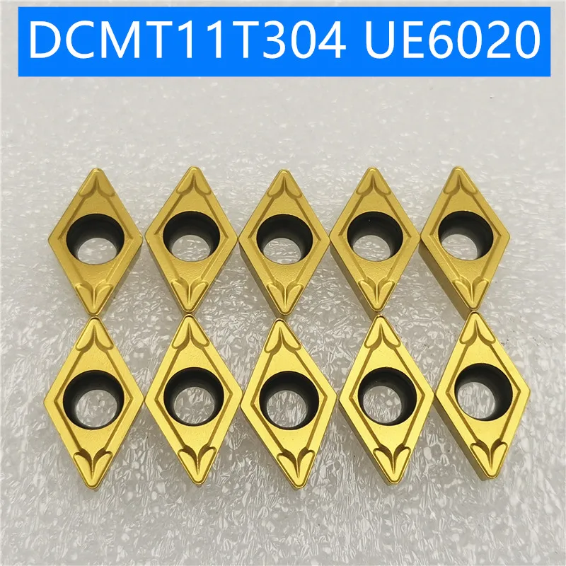 

50PCS DCMT11T304 DCMT11T308 UE6020 US735 VP15TF Carbide Insert Turning Tool Turning Milling Cutter CNC Cutting Tool Slot Cutting