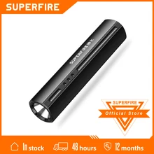 

SUPERFIRE S32 LED Flashlight Ultra Bright Waterproof MINI Torch 5 Modes Built in 18650 rechargeable Battery for camping tactical