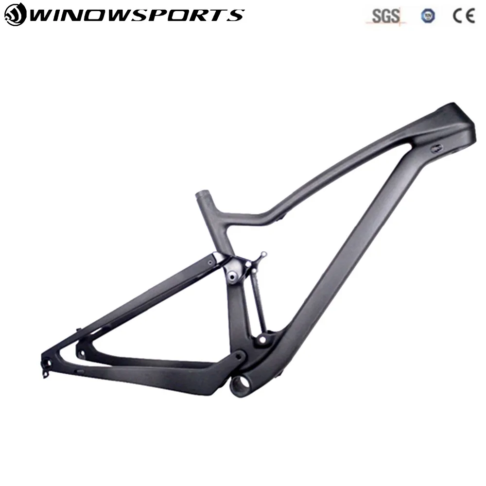 Black Matte 29er boost углеродный горный велосипед XC рама для горного велосипеда высокое качество 29/27. 5er mtb рама через ось 148*12 полная подвеска горный велосипед - Цвет: Black Matte