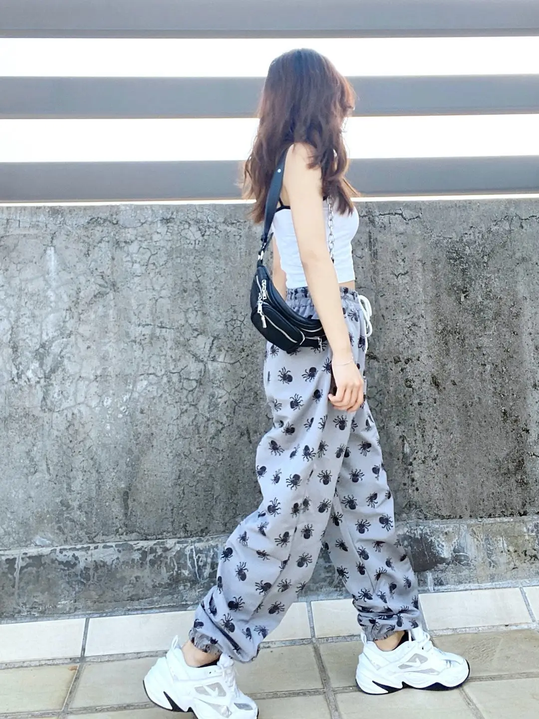 HOUZHOU Sweatpants Women Korean Style Harajuku Pants Streetwear Women Joggers Autumn Fashion Track Pants Women Print Trousers