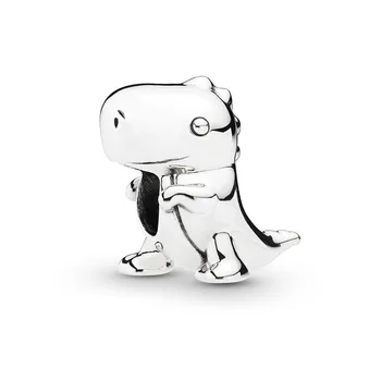 

2020 Real 925 sterling silver Dino the Dinosaur Charm Fit pandora Charm bracelet Bead charm DIY jewelry