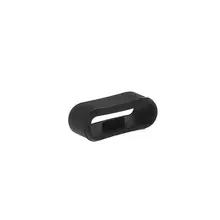 Belt Loop Silicone Buckle Fastener Ring Connector Replacement Black for Garmin Vivosmart HR HR+