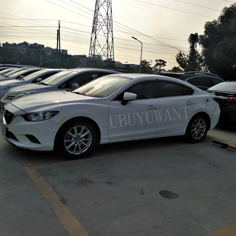 Для Mazda ATENZA- Пластик черное окно козырек Vent Оттенки Защита от солнца дождь дефлектор гвардии авто аксессуары 4 шт./компл