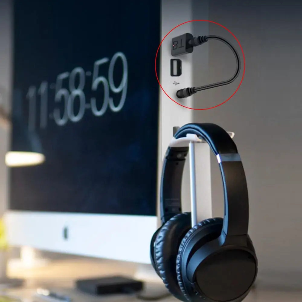 Мини USB аудио передатчик приемник адаптер Bluetooth 5,0 для автомобиля ТВ ПК динамик
