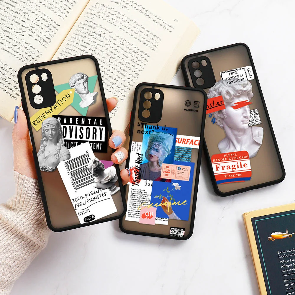 Чехол Poco X3 Pro для F3 M3 M4 Funda Xiaomi 11T Redmi Note 9 10 8 7 9S 10S 9A 9T 9C противоударный ярлык