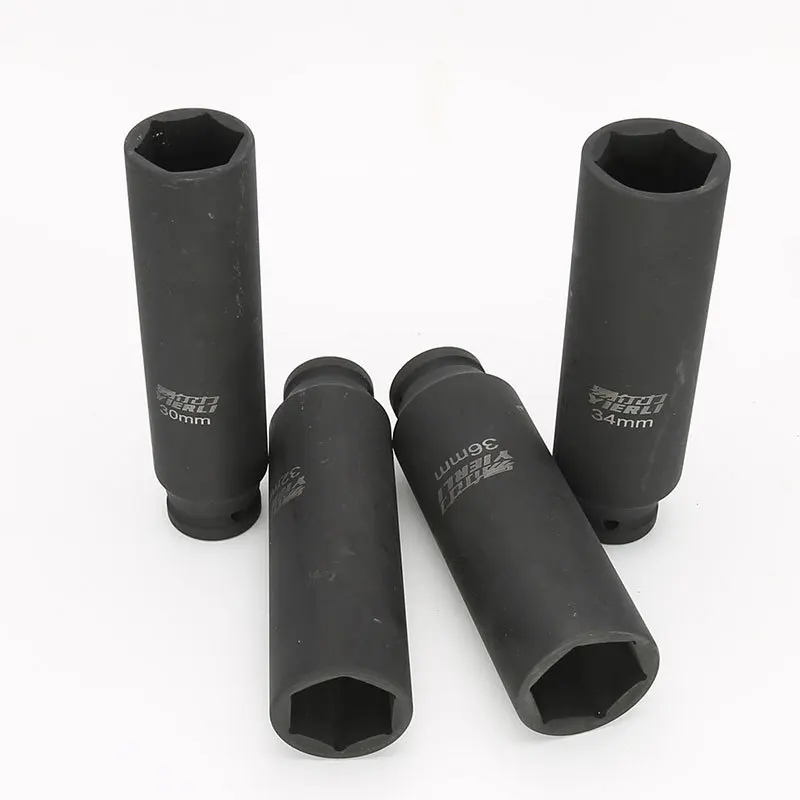 

1/2-Inch Longer Small Wind Gun Sleeve Heavy Duty Thick Pneumatic Electric Wrench Big Fly 34 36 38 41-160 Size