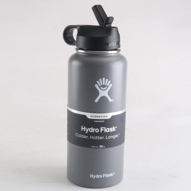 16 Заморозка)/32/40 oz Нержавеющая сталь бутылка для воды гидро термос бутылка для воды с вакуумной изоляцией из нержавеющей стали с широким горлышком путешествия Портативный Термальность бутылка - Цвет: 16