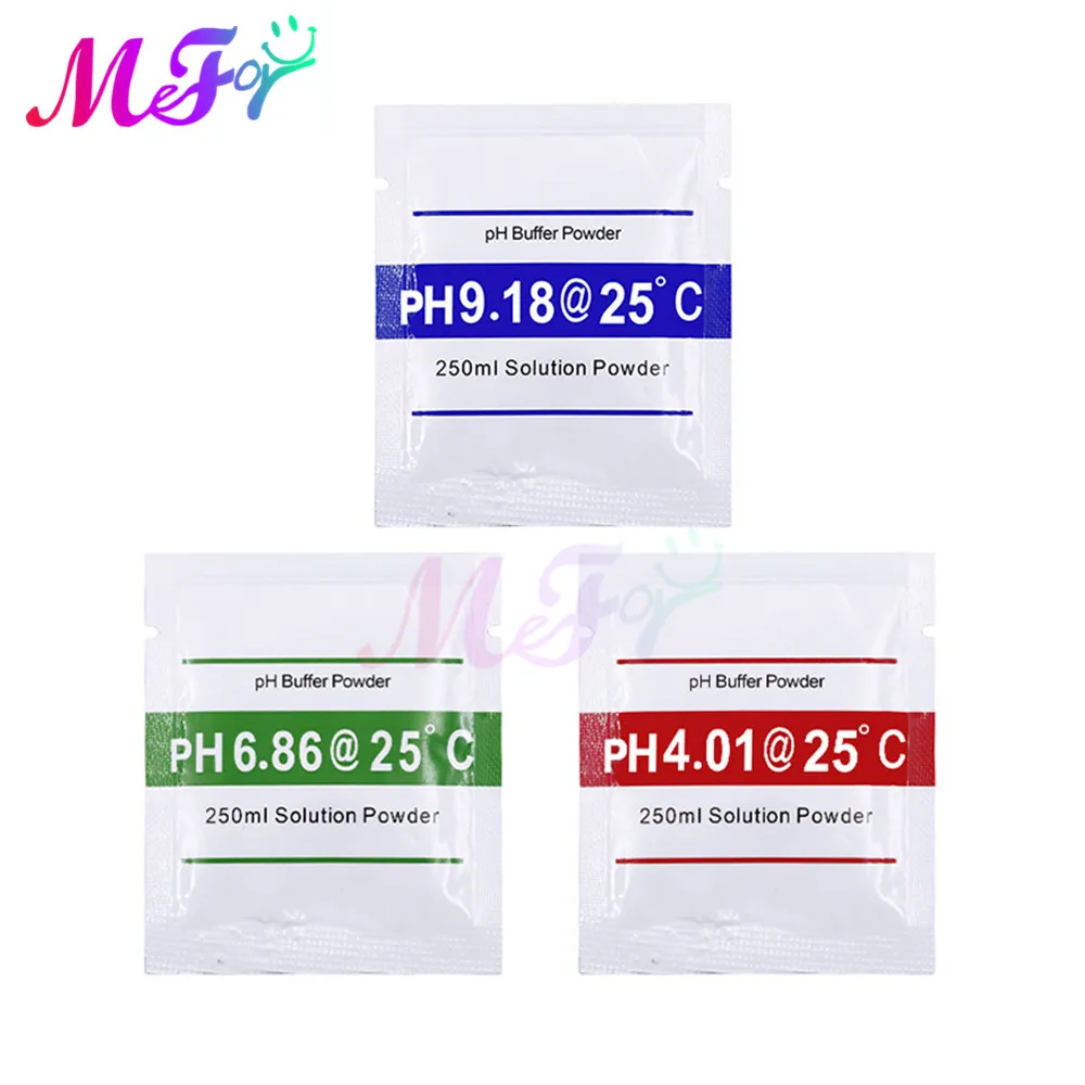 3pcs/lot 4.01 6.86 9.18 PH Meter Calibration Point PH Buffer Powder Measure Calibration Solution For PH Test Meter|PH Meters| - AliExpress