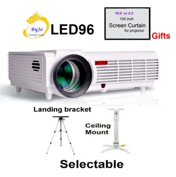 

Poner Saund LED96 LED Projector Video complete sets 1280x800 Full HD 1080P Home theater projector proyector 3D projector BT96