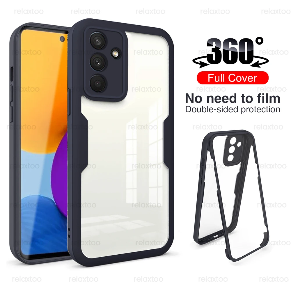 M-52 360 Degrees Doble-Sided Full Protection Case For Samsung Galaxy M 52 M52 5G TPU Front + PC Back Cover On Sumsung GalaxyM52 cute phone cases for samsung 