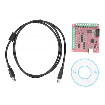

MACH3 4 Axis CNC Break-out Board USB Interface 100Khz Red Servo Drive controller for Engraving machine micro stepper motor