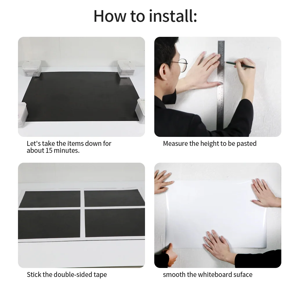 Настенная Наклейка на стену магнитная доска для сухих надписей в офисе домашний