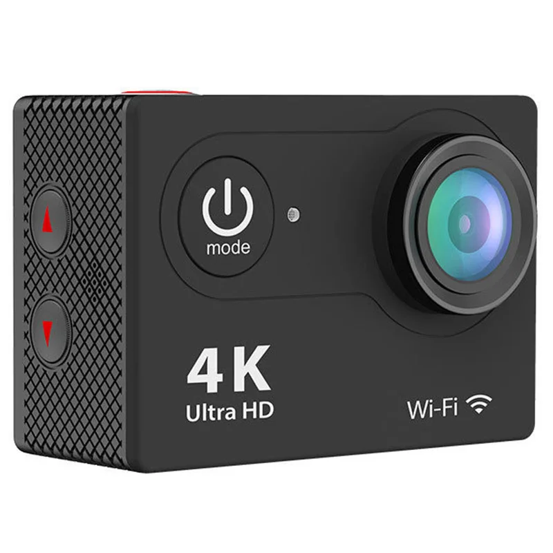H9 Спортивная камера 4K Водонепроницаемая HD широкоугольная наружная воздушная водительская запись - Цвет: Black