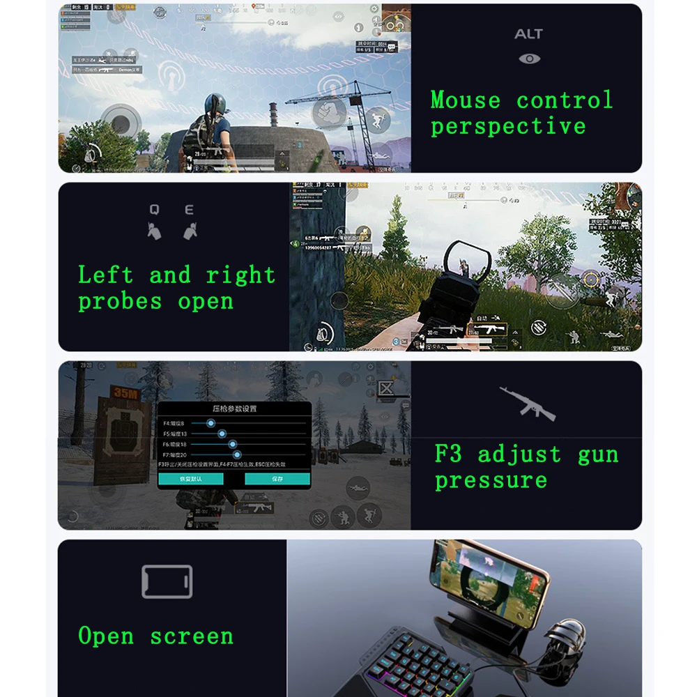 Мобильный геймпад PUBG контроллер игровая клавиатура мышь конвертер для Android huawei Xiaomi iPhone к ПК Bluetooth адаптер