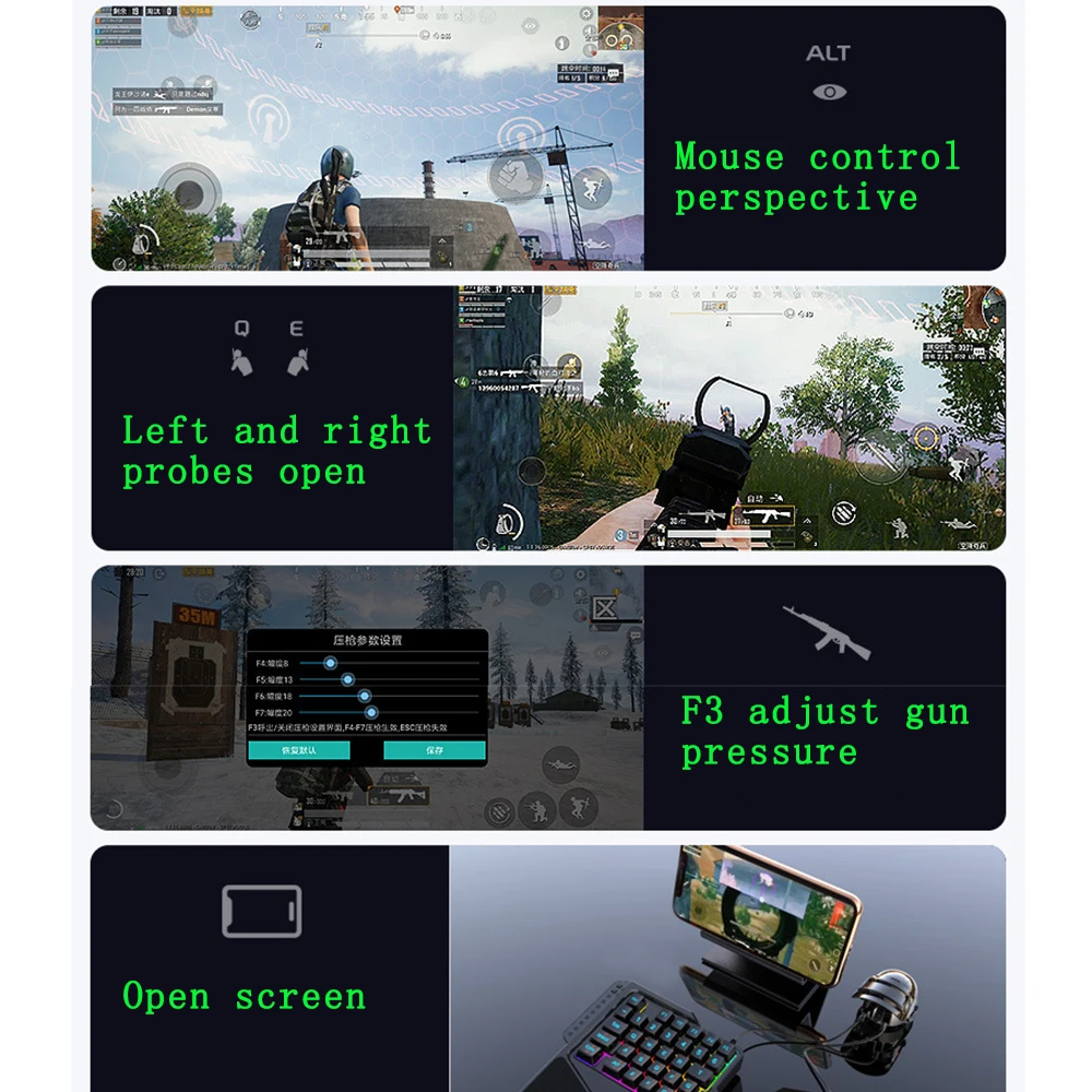  PUBG Mobile Gamepad Controller Gaming Keyboard Mouse Converter For Android Huawei Xiaomi iPhone iPh