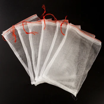 

100pcs Colander Protection Vegetable Anti Bird Pest Control Plant Nylon Mesh Fruit Drawstring Tool Garden