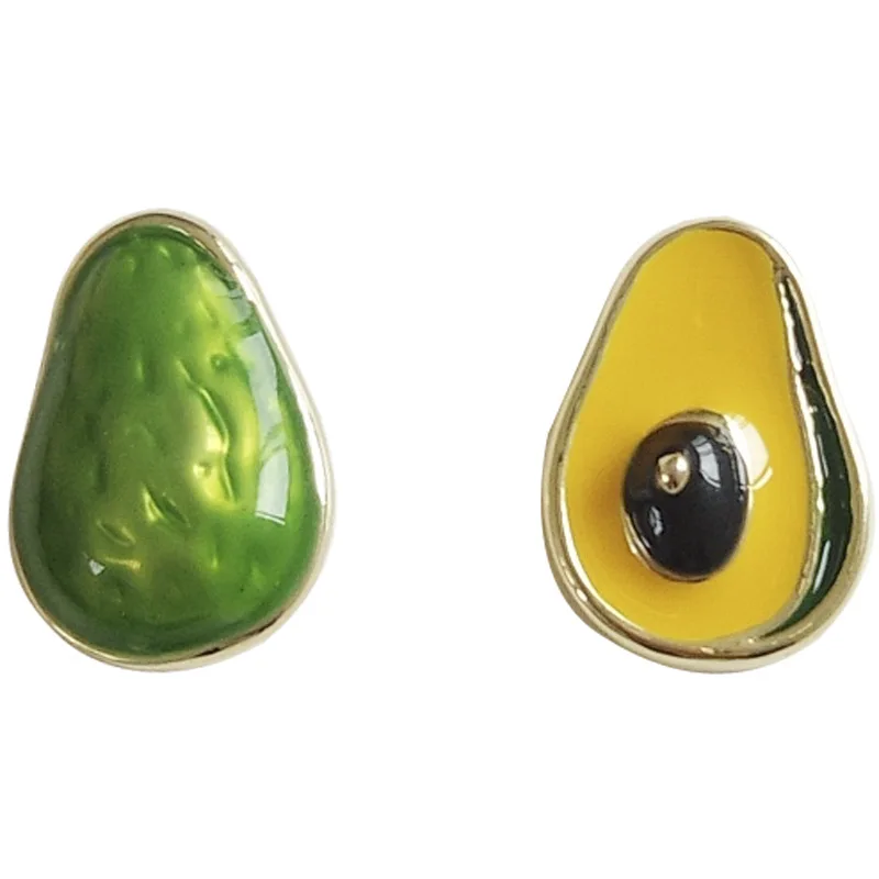 10 пара/лот модные ювелирные аксессуары металлические маленькие мини милые серьги авокадо