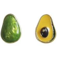 10 пара/лот модные ювелирные аксессуары металлические маленькие мини милые серьги авокадо