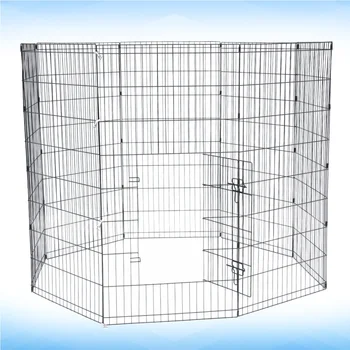 

1 Pc Pet Playpen Metal Professional Prime 8 Panel Durable Folding 48 Inch Fence Exercise Yard Playpen for Cat