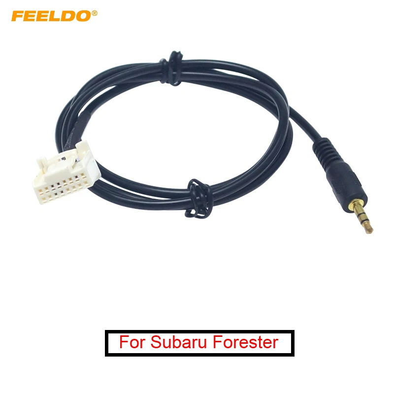 Аудиокабель FEELDO 3 5 мм штекер AUX-IN для Subaru Forester 2013 удлинитель Автомобильное CD-радио