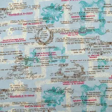 1 ярд хлопчатобумажная льняная ткань для шитья, постельных принадлежностей, изготовления, ретро узоров(ширина = 140 см