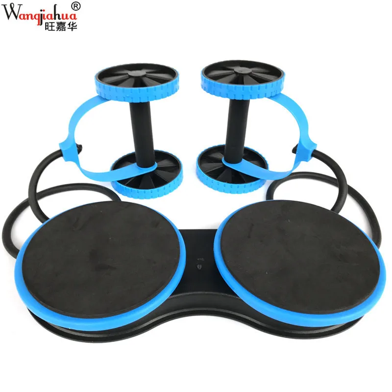 

Multi-functional Power Roller 5 Files Tension Band Adjustable Abdominal Wheel Small Household Fitness Equipment Hot Selling