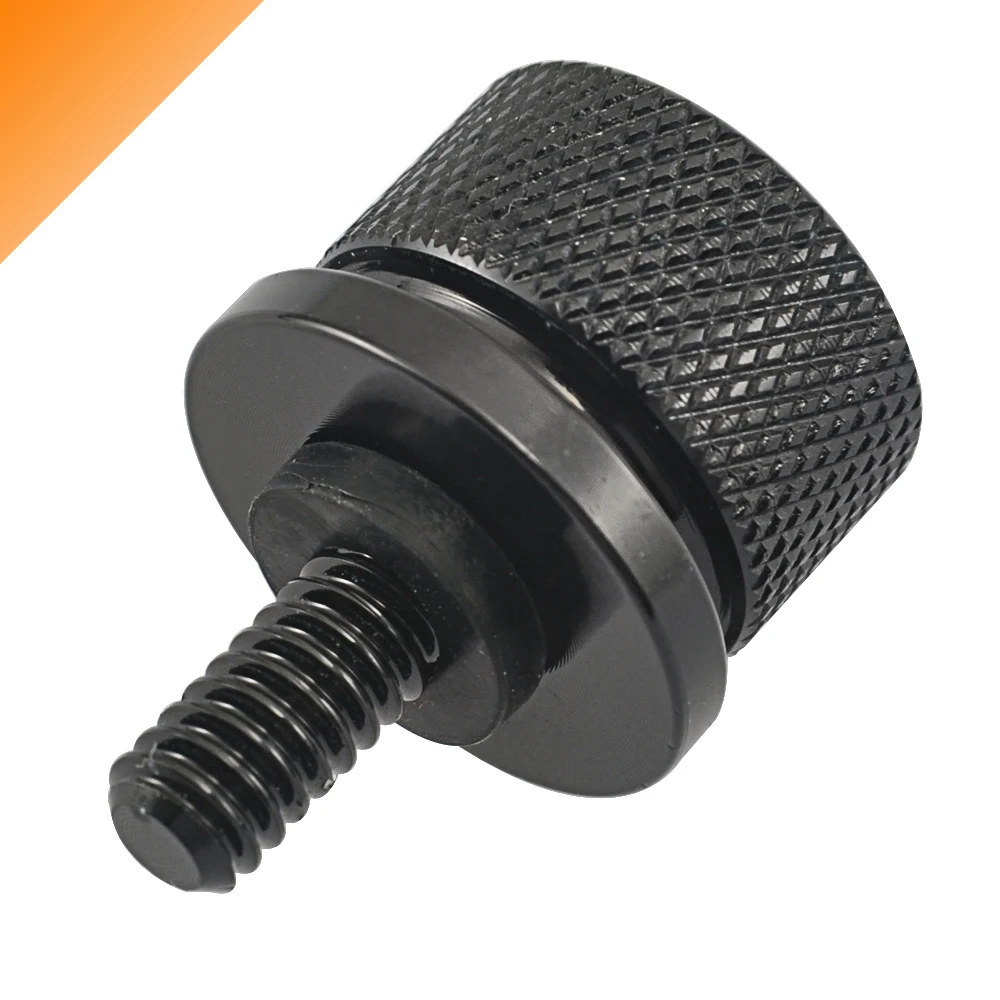 Motorcycle Rear Fender Passenger Seat Bolt Screw Knob Cover For Harley Sportster XL 883 1200 Dyna Softail Touring Black Aluminum |