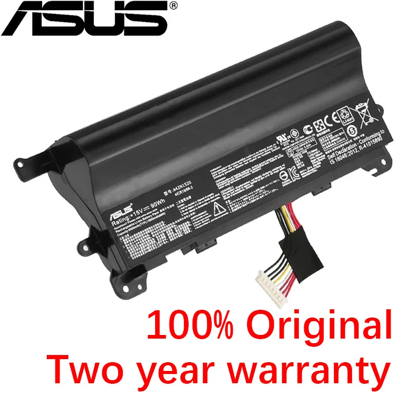 Оригинальный аккумулятор для ноутбука ASUS A42N1520 5800 мач 4ICR19 / 66 2 GFX72VL6700 ROG GFX72 VY6820 A42NI520