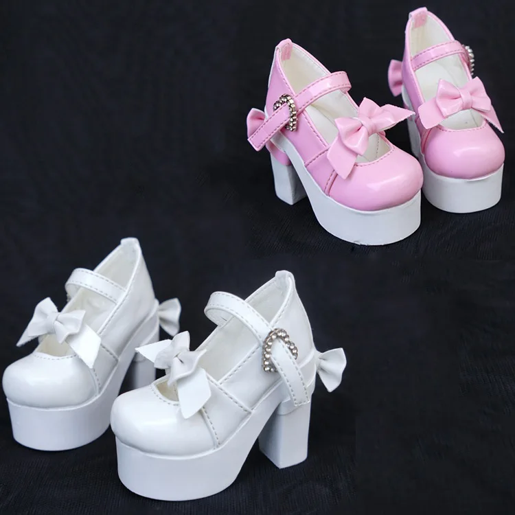 

Туфли на высоком каблуке с бантом в масштабе 1/4, обувь для BJD MSD SD13, аксессуары для кукол, куклы и другие аксессуары в комплект не входят, A0575