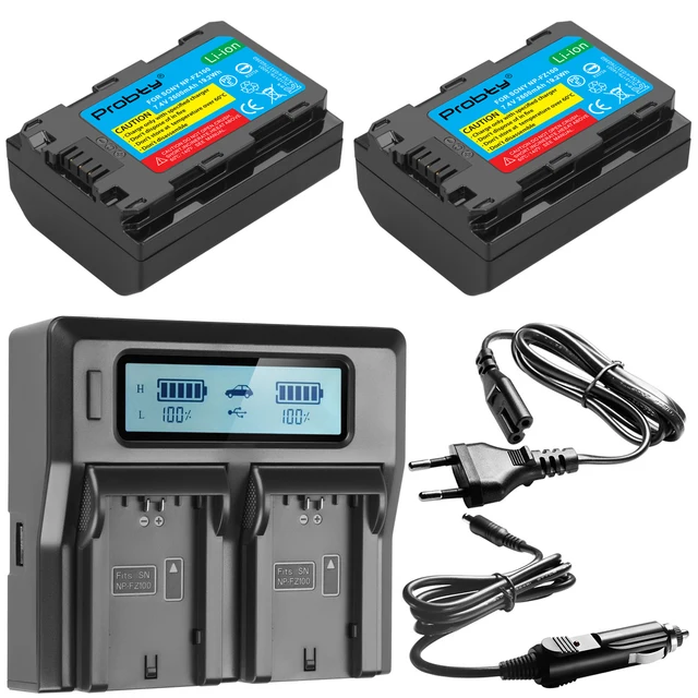 Sony NP-FZ100 バッテリー 2個セット ソニー、「NP-FZ100」を2個同時に急速充電するバッテリー
