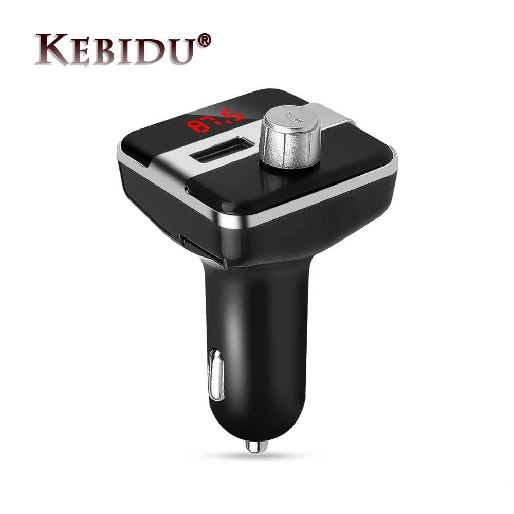 Kebidu 2.1A беспроводное автомобильное зарядное устройство USB FM-передатчик громкой