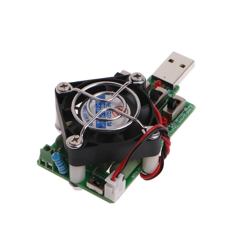 Регулируемый 15 ток USB нагрузочный резистор Сопротивление разрядки Емкость тестер Прямая поставка поддержка