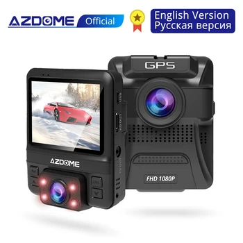 

GS65H Original Mini Dual Lens Car DVR Dash Cam Front Full HD 1080P / Rear 720P Video Recorder Car Camera Night Vision GPS