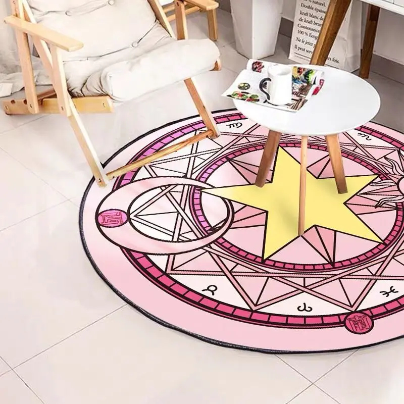 CuteCircle круглый напольный коврик для домашних животных, собак, кошек, коврик для дома, Впитывающий Коврик для спальни, гостиной, кухни, балкона