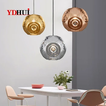 

Simple Stainless Steel Ball Style Modern Pendant Light Loft Hanging Pendant Lamps Hanglamp Interior Lighting Home