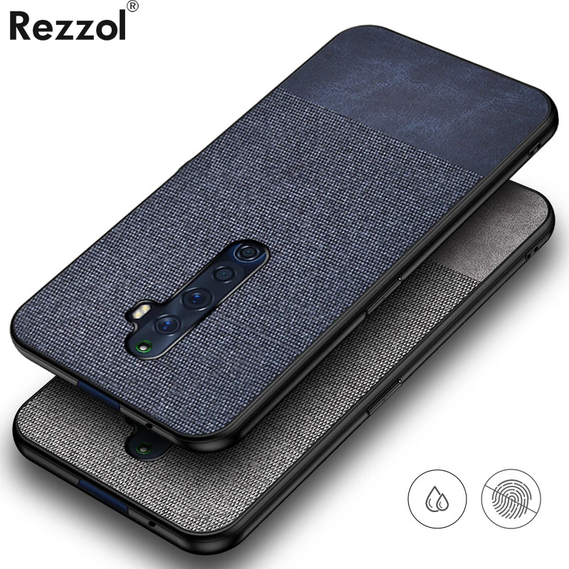 For OPPO Reno2 F Case Reno 2Z Cloth Fabric Silicone Soft Frame Cover Reno2F 2 Fundas | Мобильные телефоны и аксессуары