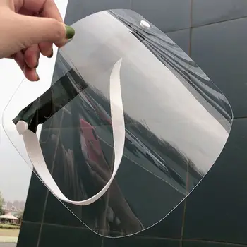 

Unisex Protective Anti-Splash Full Face Shield Mask Transparent Visor Anti-Fog Dustproof Outdoor Facial Cover Guard