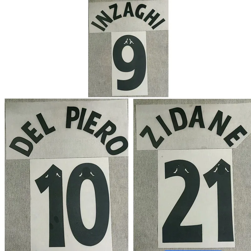 DEL PIERO 10 Football Shirt Name Number Set Print Transfer Nameset Retro 2010 