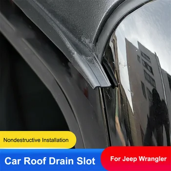 

Parts Water Rain Gutter Accessories Extension For Jeep Wrangler JL 2018-2020 ABS