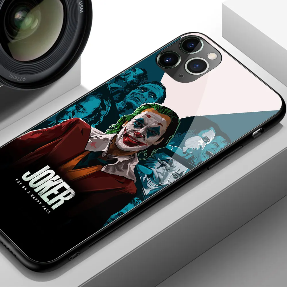 Пленка Joker Joaquin Phoenix стеклянный чехол для телефона, мягкий силиконовый чехол для iphone 6 6s 7 8 plus X XR XS Max 11 pro max - Цвет: 03838