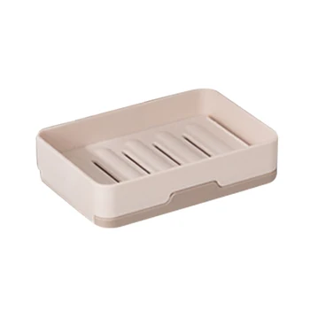 

Double Layer Draining Soap Holder Box Strong Sucker Soap Dish for Bathroom Kitchen _WK