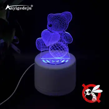 

ANYIGEDEJU 3D LED Illusion Mosquito Zapper Mosquito Bug Zapper Fly Swatter Creative Mosquito Lamp Fly Trap Mosquito Trap Racket