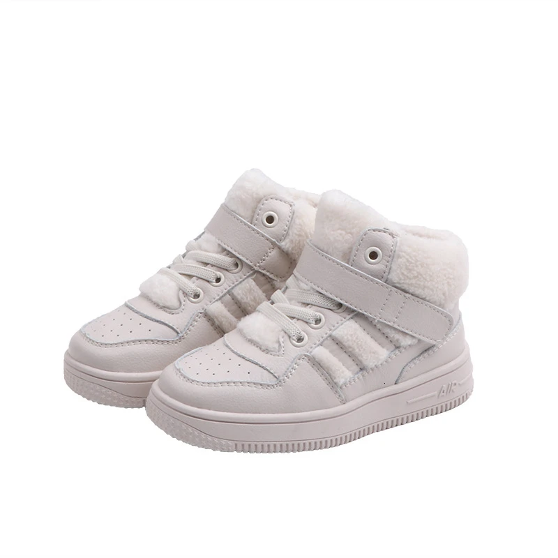 

CNFSNJ BRAND children shoes 2019 winter autumn waterproof leather boys girls leisure sports white running trail shoes 21-37